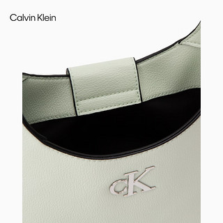 卡尔文·克莱恩 Calvin Klein 女包23早秋新款经典金属字母薄荷绿手提菜篮子单肩腋下包DH3479 319-嫩菊绿 OS
