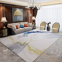 港龍 新中式轻奢客厅地毯简约现代北欧沙发茶几卧室床边毯满铺 ys23  160