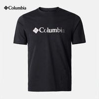 哥伦比亚（Columbia）2023春夏T恤男子户外休闲吸湿排汗透气圆领短袖纯棉运动半袖 AE1415010 M/175