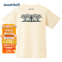 mont·bell montbellT恤男23春夏新款短袖户外运动休闲圆领棉质短袖2104710 IV