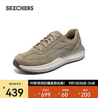 斯凯奇（Skechers）户外运动休闲鞋舒适透气210613 灰褐色/TPE 39.5