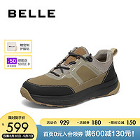 BeLLE 百丽 潮搭休闲鞋男2023冬季商场同款运动风老爹鞋8DA01DM3 杏色 39