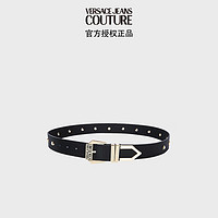 范思哲Versace Jeans Couture 23秋冬女士PIN BUCKLE针扣皮带 黑色 75