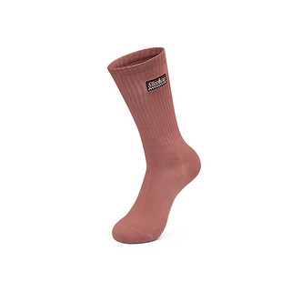 斯凯奇（Skechers）男女同款中筒袜L423U039 深粉红色/米白色/浅蓝色/03CB S