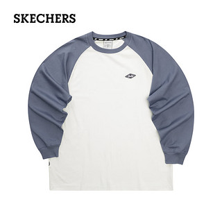 斯凯奇（Skechers）男女同款针织长袖T恤衫L323U090 奥德赛灰/026R S