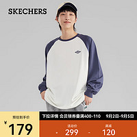 斯凯奇（Skechers）男女同款针织长袖T恤衫L323U090 奥德赛灰/026R S