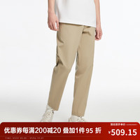 杰克·琼斯(JACK&JONES)春季衣服男装潮流锥形商务休闲简约个性舒适潮牌舒适休闲裤子男 卡其色 1