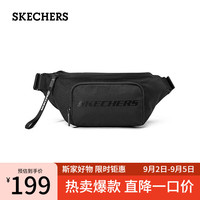斯凯奇(Skechers)缤纷休闲系列腰包L323U015 碳黑/0018 20升以下