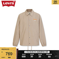 Levi's李维斯23男士银标系列街头潮流翻领外套 卡其色 0001 S