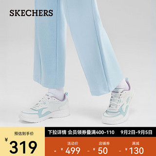 斯凯奇（Skechers）女子绑带运动休闲鞋896272 白色/多彩色/WMLT 35