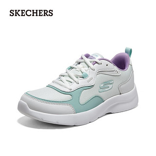 斯凯奇（Skechers）女子绑带运动休闲鞋896272 白色/多彩色/WMLT 35