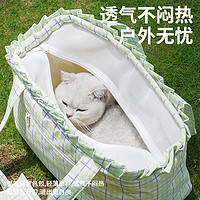 zeze 猫包外出便携包背猫袋斜挎外出包狗包猫书包背包猫咪宠物用品