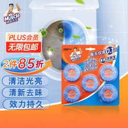 Mr Muscle 威猛先生 自动冲洗洁厕块 40g*5块 清香