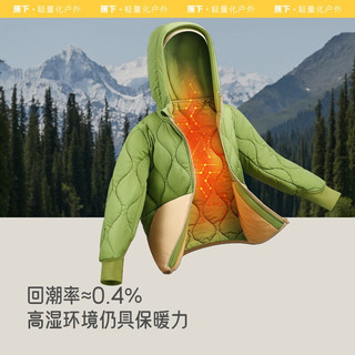 蕉下（beneunder）儿童气绒服男童女童秋冬保暖外套上衣宝宝轻薄羽绒服CL18223 若桃粉 S（120）