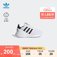 adidas 阿迪达斯 官方三叶草LA TRAINER LITE男婴童经典运动学步鞋 白/黑 27(160mm)