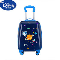 迪士尼（Disney）儿童行李箱女新款18英寸卡通可爱万向轮男女小学生书包儿童拉杆箱 宇航员