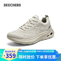 斯凯奇（SKECHERS）男士绑带休闲运动鞋百搭日常舒适118075 乳白色/OFWT 39.5