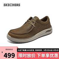 斯凯奇（Skechers）秋季乐福鞋一脚蹬懒人鞋百搭休闲鞋男鞋204795 沙漠色3974 42.5 