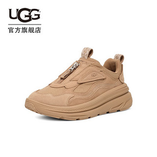 UGG2023秋季男女同款平底圆头舒适拉链运动时尚休闲鞋1151653 SAN | 沙色 38