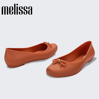 melissa 梅丽莎）23年简约优雅女士单鞋经典小方跟芭蕾鞋33926 橙色（AO216） 5（35-36码）