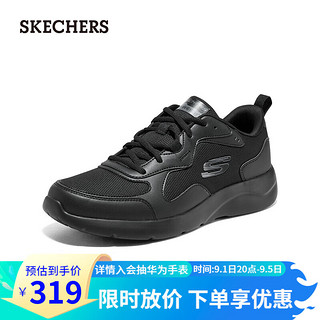 斯凯奇（SKECHERS）男款休闲运动鞋子潮流894276 全黑色/BBK 39.00 