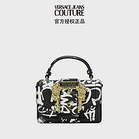 VERSACE 范思哲 Jeans Couture23秋冬女士COUTURE 01链条背提包 黑色白色