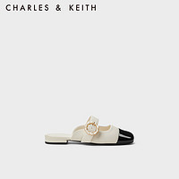 CHARLES&KEITH23秋季时尚拼色包头穆勒鞋拖鞋凉鞋女CK1-70900476 Multi综合色 39