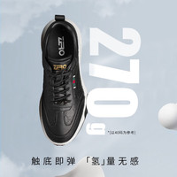 ZERO 真皮软底松紧带 黑色 38 男士休闲鞋