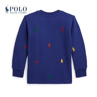 Polo Ralph Lauren 拉夫劳伦婴童 23年秋Polo Pony棉网眼布T恤RL40725 400-蓝色 18M