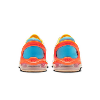NIKE 耐克男女童气垫运动鞋 Air Max 270 GO儿童快速穿脱休闲跑步鞋 淡象牙色/蓝-白-橙-黄-白 28码 适合脚长17cm