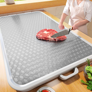 佳帮手切菜板抗菌防霉家用双面砧板粘板厨房不锈钢水果刀案板