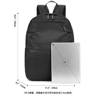 俞兆林（YUZHAOLIN）双肩包男士初高中大学生书包大容量电脑旅行背包女MSJ327008 黑色