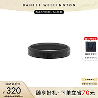 Daniel Wellington 指简约时尚饰品曜目黑经典戒指男女同款对戒DW00400358
