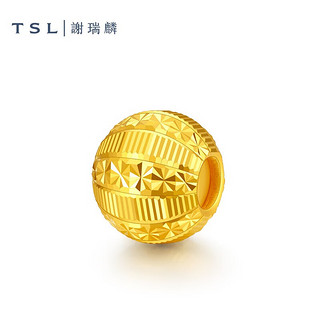 TSL 谢瑞麟 黄金转运珠女足金串珠不含手绳定价X5040-X5042 X5041米字纹（约0.26g）