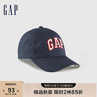 Gap男童秋季2023LOGO拼色棒球帽鸭舌帽824594儿童装休闲帽 海军蓝 L/XL