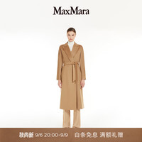 Max Mara MaxMara 2023早秋 女装 羊毛直筒大衣6016163906 驼色 34