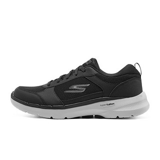 斯凯奇（Skechers）夏季男鞋网面透气运动健步鞋216203 黑色/灰色/BKGY 42.00 