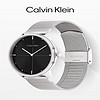 Calvin KleinCK永恒系列极简风时尚石英手表男表 钢色20152 40mm