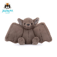 jELLYCAT 2023万圣节新品害羞蝙蝠 可爱公仔毛绒玩具小玩偶节日礼物 害羞蝙蝠 H18 X W9 CM