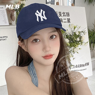 MLB 男女帽软顶NYLA休闲鸭舌帽户外帽子运动棒球帽3ACP6601N 纽约洋基队/藏青色 F