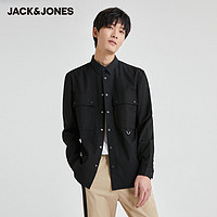 杰克琼斯 奥莱男装外穿日系百搭舒适休闲个性宽松时尚长袖衬衫