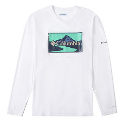 Columbia 哥伦比亚 男士长袖T恤秋季户外透气吸湿排汗圆领卫衣运动服AE2340