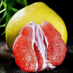 蜜企味 正宗梅州红心蜜柚红肉柚子 净重19斤6-8粒.