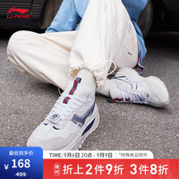 LI-NING 李宁 方圆EVO丨女鞋休闲鞋女复古阿甘鞋厚底增高运动鞋子网AGCR228