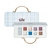Gife 格子眼影盘玩妆舞台妆综合多色蓝色紫色小众品牌