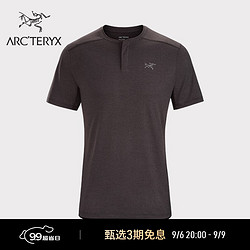 ARC'TERYX 始祖鸟 KADEM HENLEY 男子速干T恤 26925 黑灰色 S