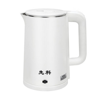 SAST 先科 电热水壶2.3L 白色