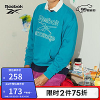 Reebok 锐步 官方新款男子经典LOGO套头卫衣HA7166 HA7167 A2XL