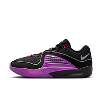 NIKE 耐克 Kd 16 Ep 男子篮球鞋 DV2916-002 黑/金属银/明亮紫/亮深红/白色 36.5