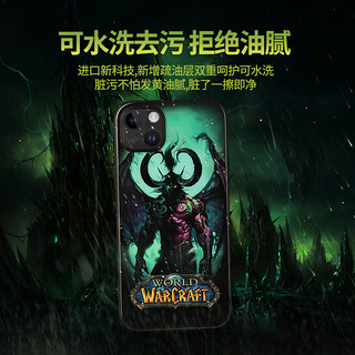 暴雪魔兽世界游戏伊利丹/巫妖王苹果13/14iphone pro max手机壳